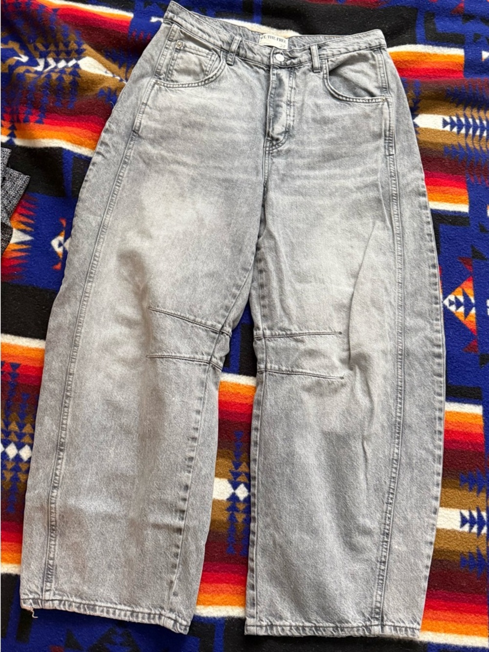 Free People barrel jeans
